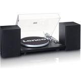 Lenco LS-500 Bluetoothlu Pikap Plak Çalar Siyah Ahşap Malzeme ile Şık Tasarım
