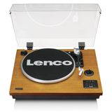 Lenco LS-55 pikap entegre hoparlörlü - Bluetooth alıcısı - MP3'ten doğrudan kodlama - 2 x 5 Watt RMS - USB girişi - AUX - kahverengi