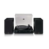 Lenco LS-700BK - Hoparlörlü, Bluetooth® Özellikli ve Ortofon 2m Red Pikaplı Yüksek Güçlü Hifi Plak Çalar - 2 x 100W Rms Çıkışlı Dahili Stereo Amplifikatör - Siyah