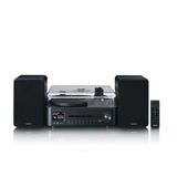 Lenco MC-760BK - Pikap ve Hoparlörlü Hi-Fi Stereo Sistem - Internet Radyosu, Dab+, Fm, Bluetooth®, Cd/mp3 Çalar - Siyah