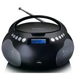 Lenco Scd-331Bk - Usb Ve Bluetooth® Özellikli Taşınabilir Radyo/Cd/Mp3 Çalar - Pil Ve Şebeke Elektriğiyle Çalışan Radyo