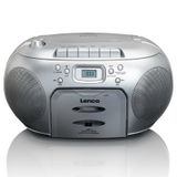 Lenco Scd-420 Sı - Taşınabilir Fm Radyo Cd Kaset Çalar Gümüş