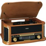 Lenco TCD-2551WD Ahşap Retro Bluetooth USB Fm Radyo CD Kaset Özellikli Pikap Plak Çalar - Standart
