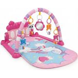 Lenda Shop Bebek Oyun Halısı Işıklı Müzikli Aynalı Çıngıraklı Aktivite Halısı Çocuk Gelişimine Uygun - 75 x 56 x 45 cm - Pembe