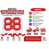 Lenda Shop Eğitici Tak Çıkar Bloklar Sayı Öğrenme Oyunu – Kırmızı – Ince Motor Geliştirici Zeka Oyuncağı