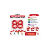 LENDASHOP Eğitici Tak Çıkar Bloklar Sayı Öğrenme Oyunu – Kırmızı – İnce Motor Geliştirici Zeka Oyuncağı