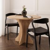 LENİS L0210 Yuvarlak Yemek Masası 80 cm Safir Mutfak ve Kahvaltı Masası