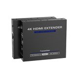 Lenkeng HDMI Görüntüyü 4K@60Hz Hdr Olarak 70 Metre Ye Kadar Cat Kablo Üzerinden Aktarıcı Alıcı Verici Seti - Alıcı Enerjisini Cat Kablosu Üzerinden Vericiden Almakta (4K@60Hz Hdr 70M Hdmı™ Extender With Poc)