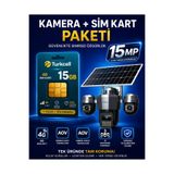 LENOVO 1 Yıllık 15gb Hat Dahil 3 Motorize Kameralı 4G Sim Kartlı Solar Panelli Akıllı Gece Görüşlü AOV Sürekli Kayıt Yapan Güvenlik Kamerası
