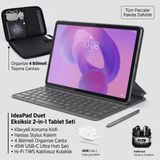 Lenovo 11 Inç 2.5k Ekranlı Tablet, 8 GB Ram 128 GB Depolama, Klavye ve Kalemli Kullanım Seti, Hızlı Performanslı Dokunmatik Tablet Için Ideal | Set: Klavye, Dokunmatik Kalem - Gri - Klavye + Dokunmatik Kalem