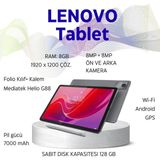 Lenovo 11 Inç 8/128GB Folio Kılıf+ Kalem Tablet -Gri - Uzay Grisi - 128 GB