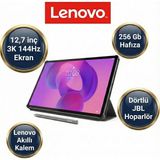Lenovo 12.7 Inç 3k Çözünürlüklü 144Hz, 8gb 256GB Büyük Ekranlı Tablet - Kılıf ve Kalem Dahil Profesyonel Ofis Seti, Dolby Atmos® Dörtlü Jbl Hoparlörler - 256 GB - Gri