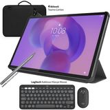 Lenovo 12,7 Inç 3k 144 Hz Ekranlı 8 GB Ram 256 GB Hafızalı Android Tablet, 4 Jbl Hoparlör, Kılıf ve Kalemle Ofis, Eğitim ve Günlük Kullanım Gri | Set: Stand, Klavye, Mouse - Stand + Klavye + Mouse