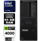 Lenovo 30HT004JTR Ws P3 V2 Ultra-9 285K 24C 64GB 5600MHZ Ram 1tb SSD Nvıdıa RTX4000ADA 20GB W11 Pro Masaüstü Bilgisayar - Siyah - Yok