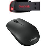 Lenovo 400 Kablosuz Mouse + Flash Bellek Ikili Set - 32GB Sandisk Cruzer Blade