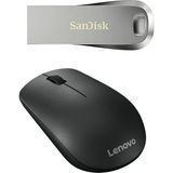 Lenovo 400 Kablosuz Mouse + Flash Bellek Ikili Set - 32GB Sandisk Ultra Luxe
