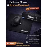 Lenovo 400 Mouse Kablosuz Wireless Legion Oyuncu Mouse Pad - Çok Renkli