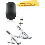 Lenovo 400 Wireless Kablosuz Mouse GY50R91293, 6 Kademeli Yükseklik Ayarlı Metal Laptop Standı - Çok Renkli
