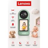 Lenovo 5mp Ekranlı Görüntülü Konuşulabilen Bebek Kamerası Evcil Hayvan ve Yaşlı Bakım Güvenlik Kamerası