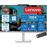 Lenovo A105 24 Aıo Amd Ryzen™ 5 40 Up To 4.3ghz 16GB Ddr5 4tb SSD Amd Radeon™ 610M 23.8" Fhd (1920X1080) IPS Anti-Glare 250NITS, WIN11HOME Allınone Bilgisayar F0JS000JTRH05+ZETTAUSBBELLEK - Açık Gri