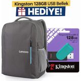 Lenovo B515 15.6" Notebook Sırt Çantası Gri GX40Q75217 Kingston Flash Bellek DTXS/128GB