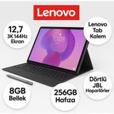 Lenovo Idea Tab Pro Tablet - Dokunmatik 12.7inç 3k 144Hz Mat Ekran- 8gb Bellek - 256GB Depolama - Dolby Atmos® Dörtlü Jbl Hoparlörler + Lenovo Tab Kalem + Lenovo Kılıf + Onerous Ürünler - Gri - 256 GB