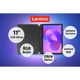 Lenovo Idea Tab Tablet - Dokunmatik 11INÇ 2.5k 90Hz Mat Ekran - 8gb Bellek - 128GB Depolama - Dolby Atmos® Hoparlörler + Lenovo Tab Kalem + Lenovo Kılıf + Onerous Ürünler - 128 GB - Gri - Renk - Depolama