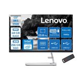 Lenovo Ideacentre Aıo 3 24IAP7 Intel Core I5 12450H 48GB 256GB SSD Freedos 23.8" Fhd (1920X1080) IPS 250NITS All In One Bilgisayar Beyaz F0GH01GDTRF21+ZETTAUSBBELLEK