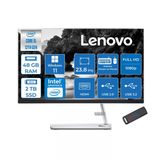Lenovo Ideacentre Aıo 3 24IAP7 Intel Core I5 12450H 48GB 2tb SSD WIN11HOME 23.8" Fhd (1920X1080) IPS 250NITS All In One Bilgisayar Beyaz F0GH01GDTRH24+ZETTAUSBBELLEK