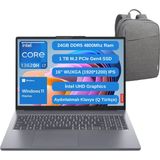 Lenovo Ideapad Slim 3 16IRH10 Intel Core I7 13620H 24GB 1tb SSD 16" Fhd Windows 11 Taşınabilir Bilgisayar 83K2001VTR - Lenovo Çanta Wz9 - Gri