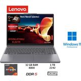 Lenovo ıdeapad Slim 3 Amd Ryzen 7 170(YENI Nesil) 32GB 1tb SSD W11 Pro 15.3"taşınabilir Bilgisayar 83K700PSTR Duddi - 1 TB - 32 GB
