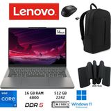 Lenovo Ideapad Slim 3 Intel I7 13620H Ddr5 16GB 512GB W11PRO 14 Inç Wuxga Aydınlatmalı Klavye 83K0002ATR Duddi Çanta+Mouse+MousePad - 512 GB - 16 GB