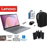 Lenovo Ideapad Slim 3 Ryzen 3 7320U 8gb 512GB SSD 15.6" Fhd W11PRO Dizüstü Bilgisayar 82XQ00JGTX Duddi Çanta+Mouse+MousePad+UsbBellek+TemizlikKit - 512 GB - 8 GB