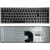 Lenovo İle Uyumlu Ideapad Z500 Type 6883 Notebook Klavye Siyah Gri Çerçeveli Tr