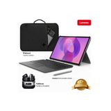 LENOVO Klavye ve Kalemli 12,7 İnç 3K 144 Hz Dokunmatik Tablet, 8 GB RAM 256 GB Hafıza, Yüksek Çözünürlük ve Akıcı Performan|4 Bölmeli Çanta, Kalem, Kablosuz Kulaklık