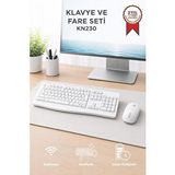 Lenovo KN230 Beyaz USB Alıcılı Kablosuz Q Klavye Mouse Seti
