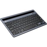 Lenovo Lecoo BK100 Bluetooth V3.0 Çoklu Cihaz Uyumlu Şarj Edilebilir Kablosuz Gri Türkçe Q Klavye - Siyah
