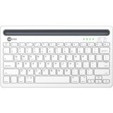 Lenovo Lecoo BK100 Çoklu Cihaz ile Uyumlu Şarj Edilebilir Kablosuz Bluetooth Türkçe Q Klavye Beyaz