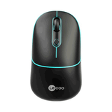 Lenovo Lecoo WS210 Siyah RGB Bluetooth ve Kablosuz Şarj Edilebilir Optik Mouse