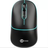 Lenovo Lecoo WS210 Wifi+ Bluetooth Kablosuz 2.4ghz Siyah 4 Tuşlu Şarjlı Sessiz Kompakt Mouse