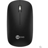 Lenovo Lecoo WS214 Siyah Sessiz Kablosuz Mouse - Siyah - Siyah