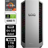 Lenovo Loq Tower Ryzen 7 8745HX RTX5060TI 8gb 64GB Ram 1tb SSD Freedos 91DF006LTRP314 Gaming Masaüstü Bilgisayar & Per4 USB - 1 TB - 64 GB