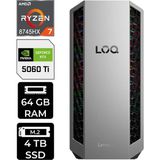 Lenovo Loq Tower Ryzen 7 8745HX RTX5060TI 8gb 64GB Ram 4tb SSD WIN11 Pro 91DF006LTRP356 Gaming Masaüstü Bilgisayar & Per4 USB - 4 TB - 64 GB