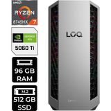 Lenovo Loq Tower Ryzen 7 8745HX RTX5060TI 8gb 96GB Ram 512GB SSD Freedos 91DF006LTRP317 Gaming Masaüstü Bilgisayar & Per4 USB - 512 GB - 96 GB