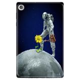 Lenovo M10+ Plus TB-X606F ile Uyumlu Desenli Silikon Tablet Kılıfı, Astronot PopArt, Çok Renkli avonm-v-cvr451411