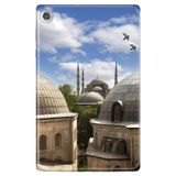 Lenovo M10+ Plus TB-X606F ile Uyumlu Desenli Silikon Tablet Kılıfı, İstanbul Mimari, Çok Renkli avonm-v-cvr451473