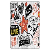 Lenovo M10+ Plus TB-X606F ile Uyumlu Desenli Silikon Tablet Kılıfı, Love, Arka Kapak avonm-v-cvr451502