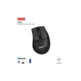 Lenovo N550 Bluetooth + 2.4 Ghz USB Alıcılı Kablosuz Dual Modlu Sessiz Mouse Siyah
