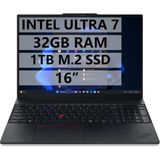 Lenovo Nb E16 G2 21MA008XTX Ultra 7-155H - 32GB Ram - 1tb M.2 SSD - W11P - 16" Taşınabilir Bilgisayar - 1 TB - 32 GB