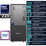 Lenovo Neo 50T Thınkcentre Ultra 5-225 64-Gbddr5 4 Tbssd Intel Graphics Windows 11 Home Masaüstü Bilgisayar 13BD007UTRQB53